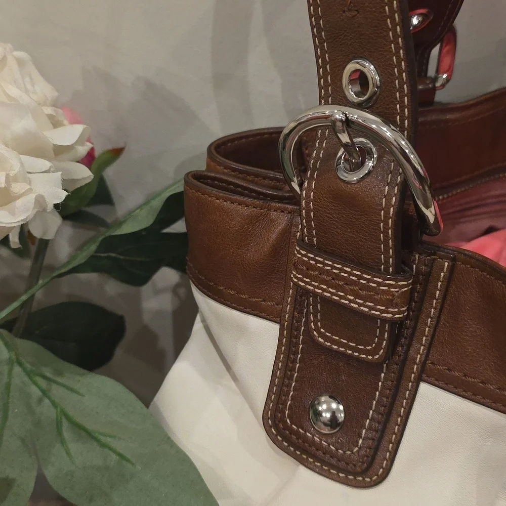 Coach Soho Pleated ASHLEY GALLERY TOTE WITH AUTHENTIC CHARM 15045